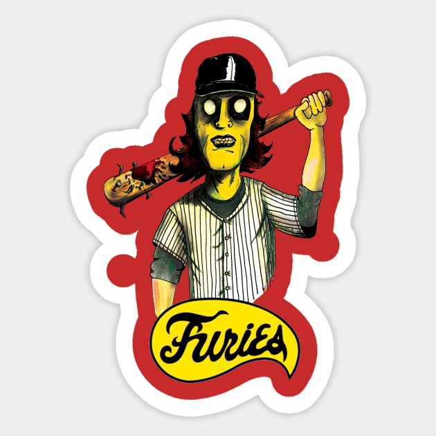 Furies baseball-T Sticker by kenrsalinas